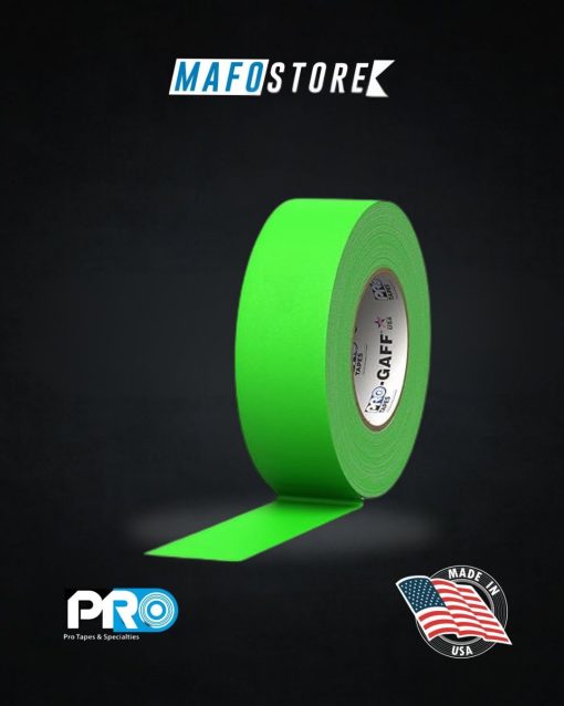 Pro Gaff Tela Verde Flúor 2" x 45 mts.