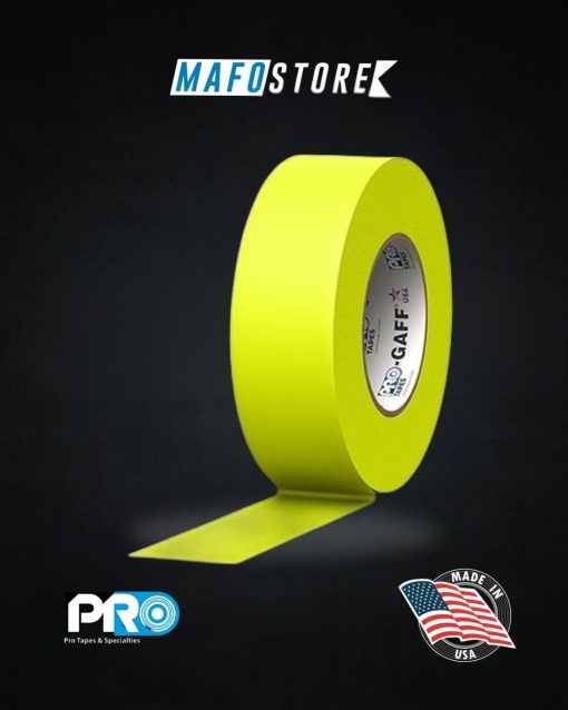 Pro Gaff Tela Amarillo Flúor 2" x 45 mts.