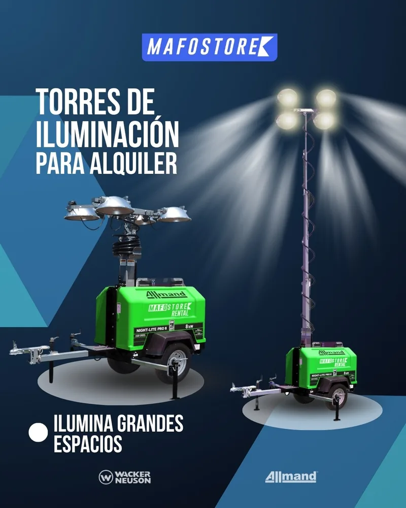 Torres de iluminación para alquiler - Mafostore